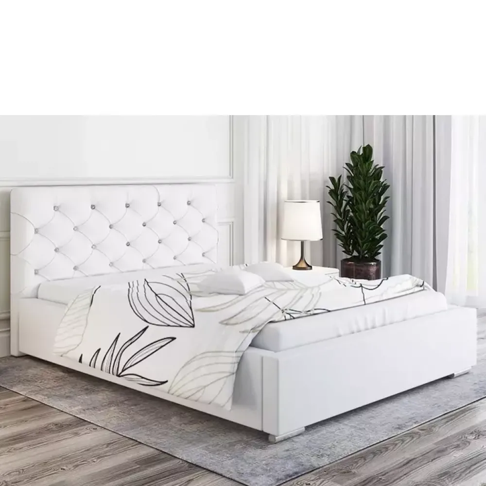 Łóżka Młodzieżowe|Łóżka Z Zagłówkiem>Riban Łóżko 160x200 cm butelkowa zieleń SHERY