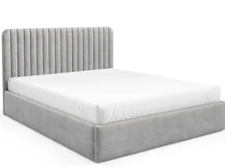 Łóżka Małżeńskie|Łóżka Ze Stelażem></noscript>Gruszka Łóżko 180x200 cm dwuosobowe do sypialni BELIVO tapicerowane