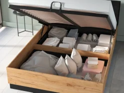 Łóżka Małżeńskie|Łóżka Z Zagłówkiem></noscript>ML Meble Łóżko 160x200 cm młodzieżowe z podnoszonym stelażem i pojemnikiem UMIO