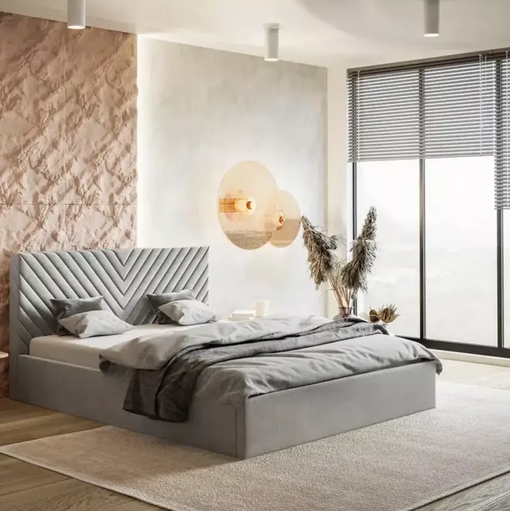 Łóżka Z Zagłówkiem|Łóżka Z Pojemnikiem>Riban Łóżko 180x200 cm podwójne REBURY