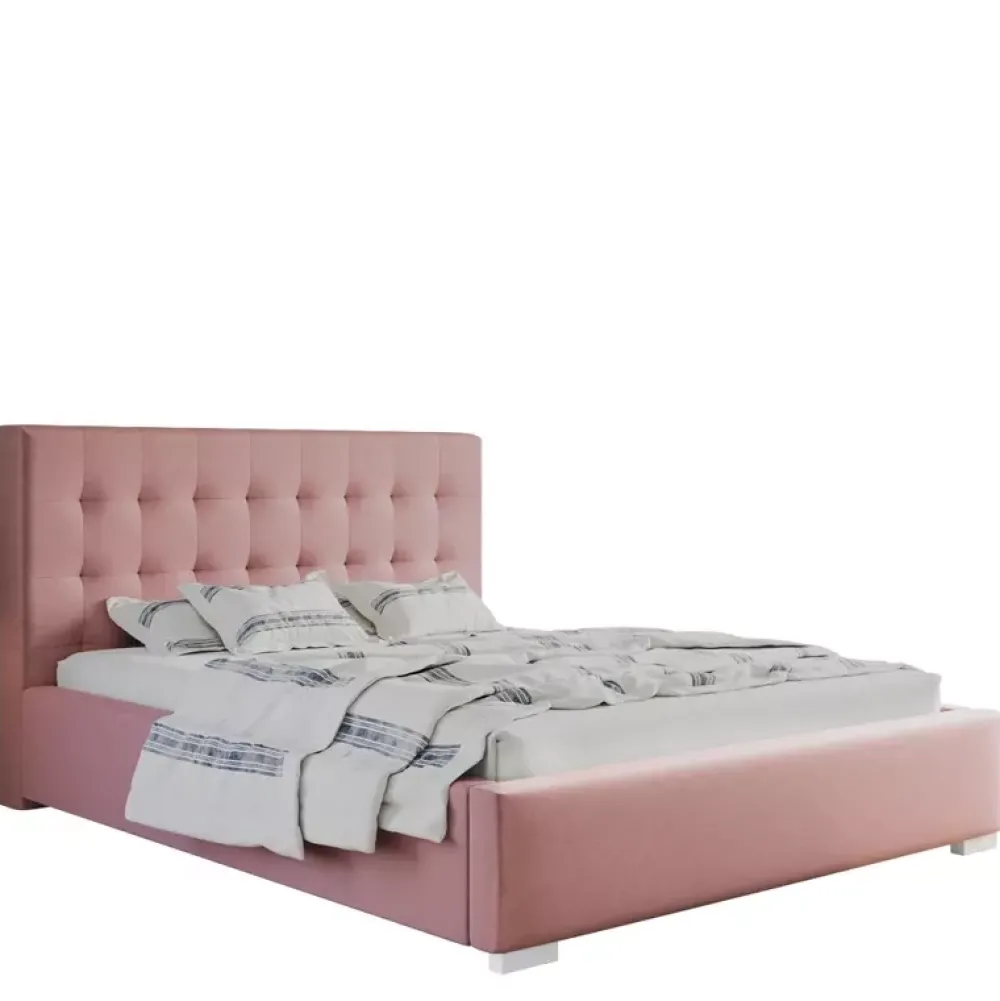 Łóżka Z Zagłówkiem|Łóżka Z Pojemnikiem>Riban Łóżko 200x200 cm tapicerowane z pojemnikiem NESS