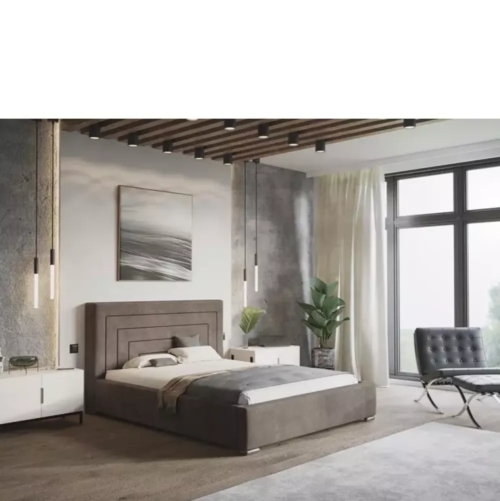 Łóżka Młodzieżowe|Łóżka Z Zagłówkiem>Riban Łóżko 160x200 cm tapicerowane z pojemnikiem ORNEN