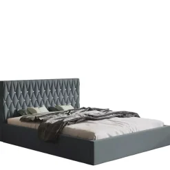 Łóżka Młodzieżowe|Łóżka Z Pojemnikiem>Riban Łóżko 140x200 cm z pojemnikiem PROVO szare