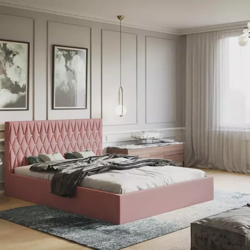 Łóżka Młodzieżowe|Łóżka Z Pojemnikiem>Riban Łóżko 140x200 cm z pojemnikiem PROVO szare