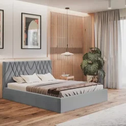 Łóżka Z Zagłówkiem|Łóżka Z Pojemnikiem>Riban Łóżko 180x200 cm z pojemnikiem SHELES