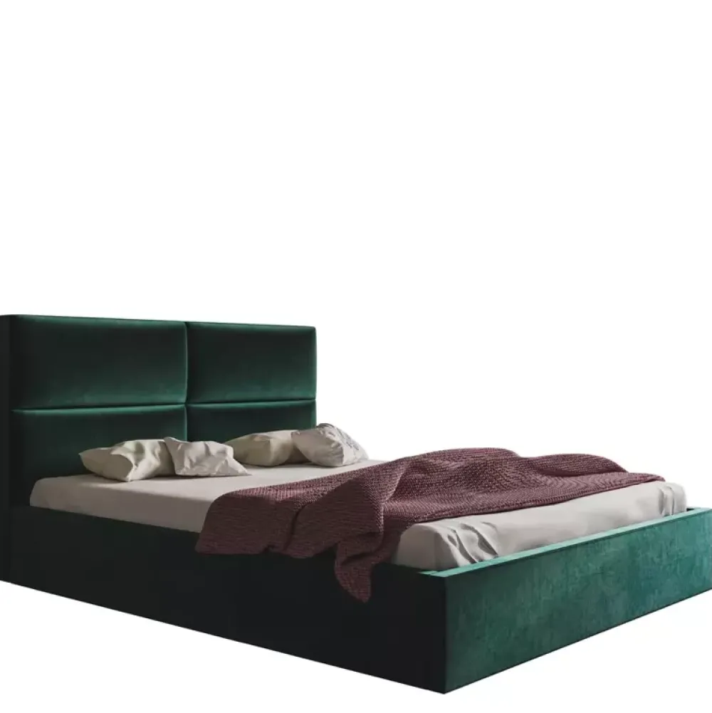 Łóżka Młodzieżowe|Łóżka Z Zagłówkiem>Riban Łóżko 160x200 cm z wysokim zagłówkiem PLESON