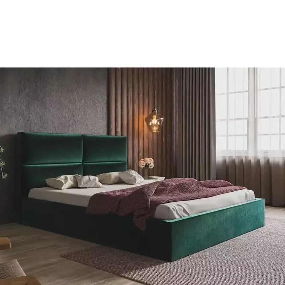 Łóżka Młodzieżowe|Łóżka Z Zagłówkiem>Riban Łóżko 160x200 cm z wysokim zagłówkiem PLESON