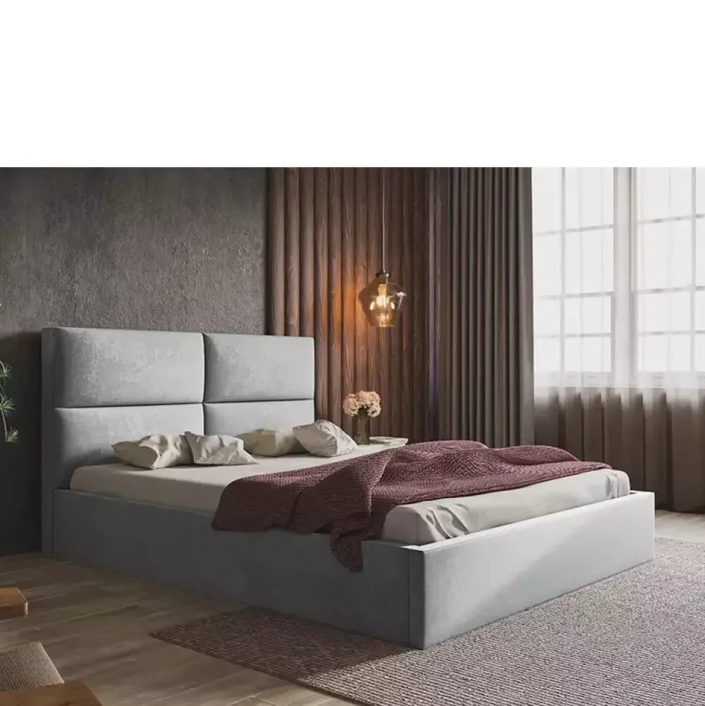 Łóżka Młodzieżowe|Łóżka Z Zagłówkiem>Riban Łóżko 160x200 cm z wysokim zagłówkiem PLESON