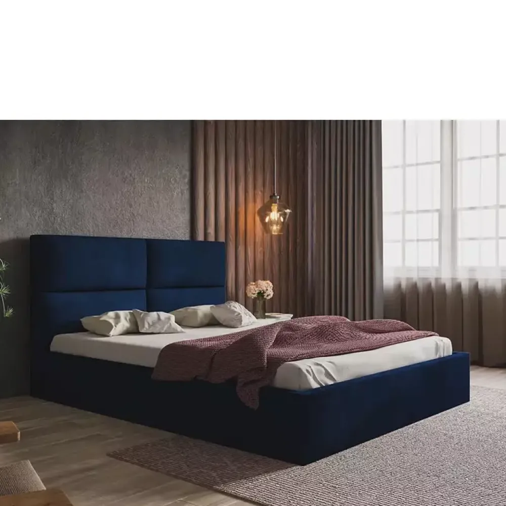 Łóżka Młodzieżowe|Łóżka Z Zagłówkiem>Riban Łóżko 160x200 cm z wysokim zagłówkiem PLESON