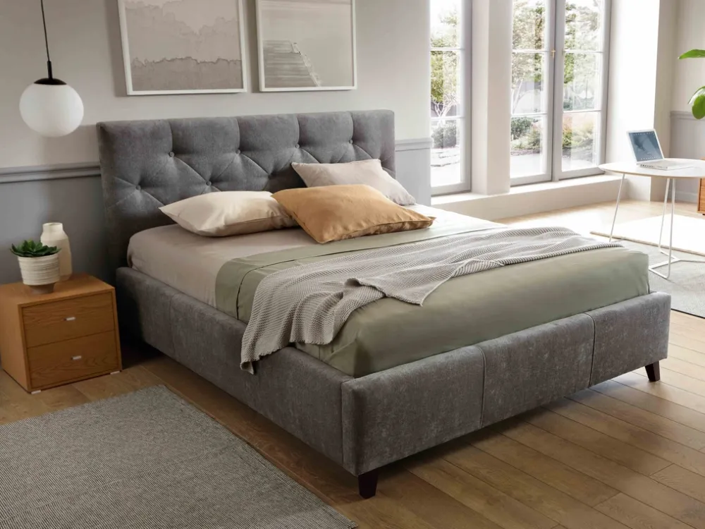 Łóżka Młodzieżowe|Łóżka Z Zagłówkiem>COMFORTEO Łóżko 140x200 do sypialni KASANDRA