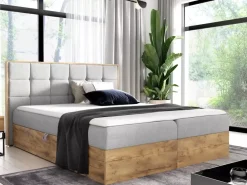 Łóżka Małżeńskie|Łóżka Z Zagłówkiem></noscript>Gruszka Łóżko 200x200 w stylu nowoczesnym VODICE