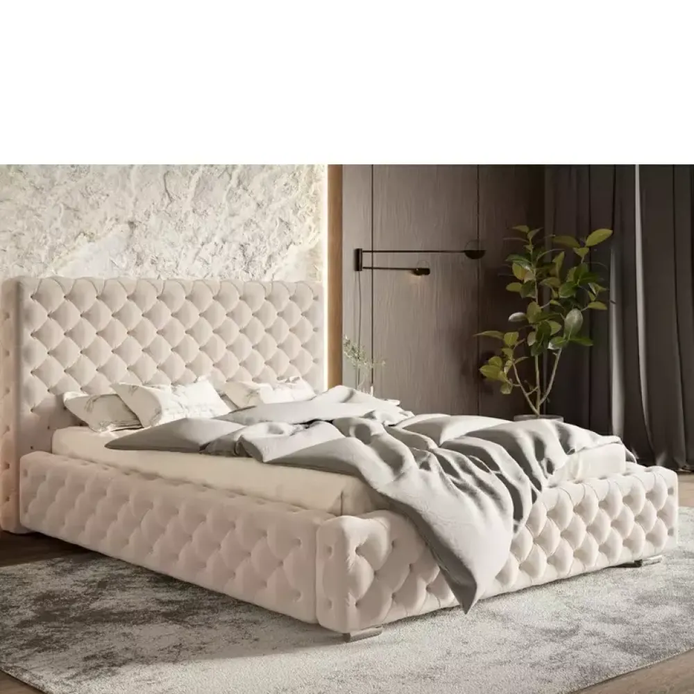 Łóżka Młodzieżowe|Łóżka Z Pojemnikiem>Riban Łóżko z pojemnikiem 140x200 cm glamour AMRON