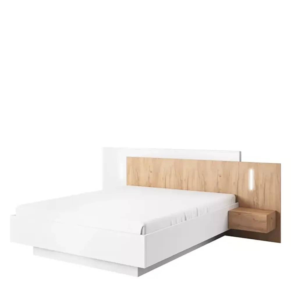 Łóżka Z Zagłówkiem|Łóżka Z Pojemnikiem>LASKI Łóżko z pojemnikiem 160x200 ELMO