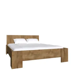 Łóżka Młodzieżowe|Łóżka Na Nóżkach>GAŁA MEBLE Łóżko z zagłówkiem 160x200 MERIZO dąb lefkas
