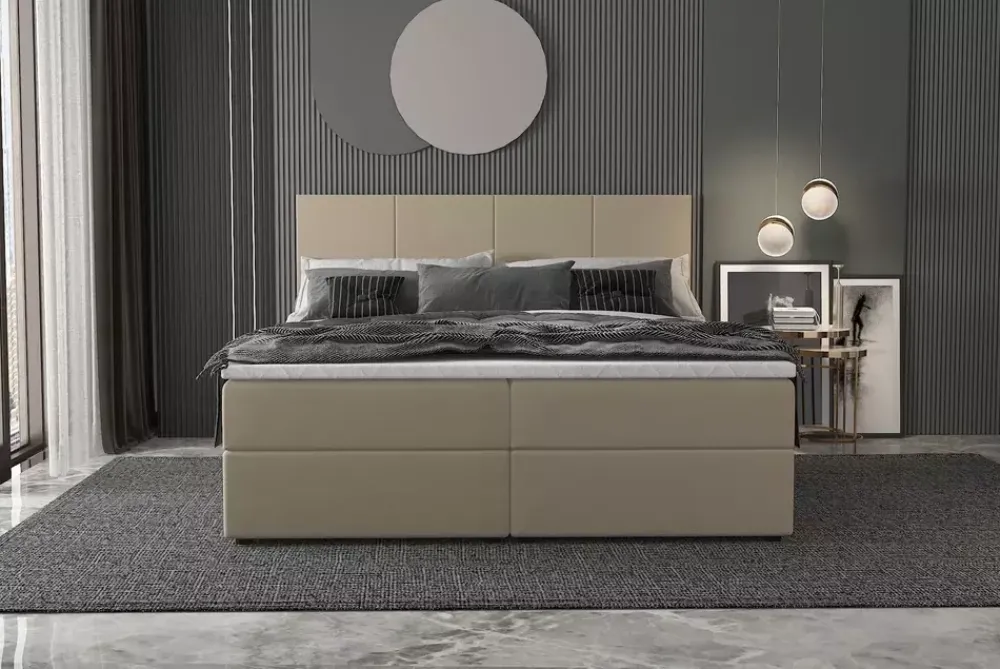 Łóżka Z Zagłówkiem|Łóżka Z Materacem>Laaph Studio Łóżko z zagłówkiem 180x200 MUNA