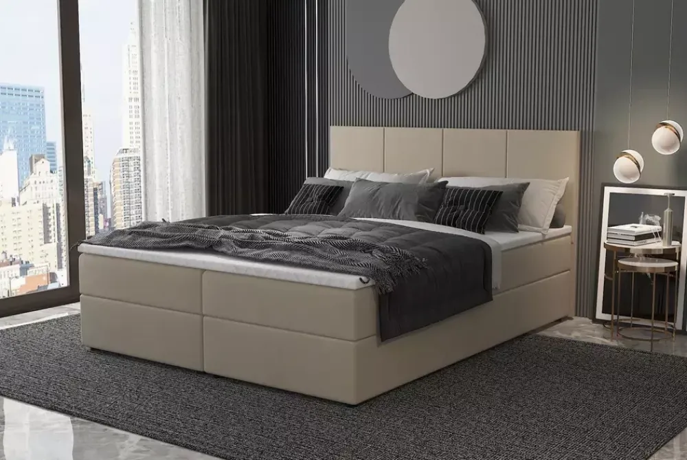 Łóżka Z Zagłówkiem|Łóżka Z Materacem>Laaph Studio Łóżko z zagłówkiem 180x200 MUNA