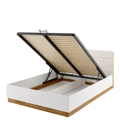 Łóżka Młodzieżowe|Łóżka Małżeńskie>lenart. Łóżko ze stelażem do sypialni 160x200 cm DENTRO