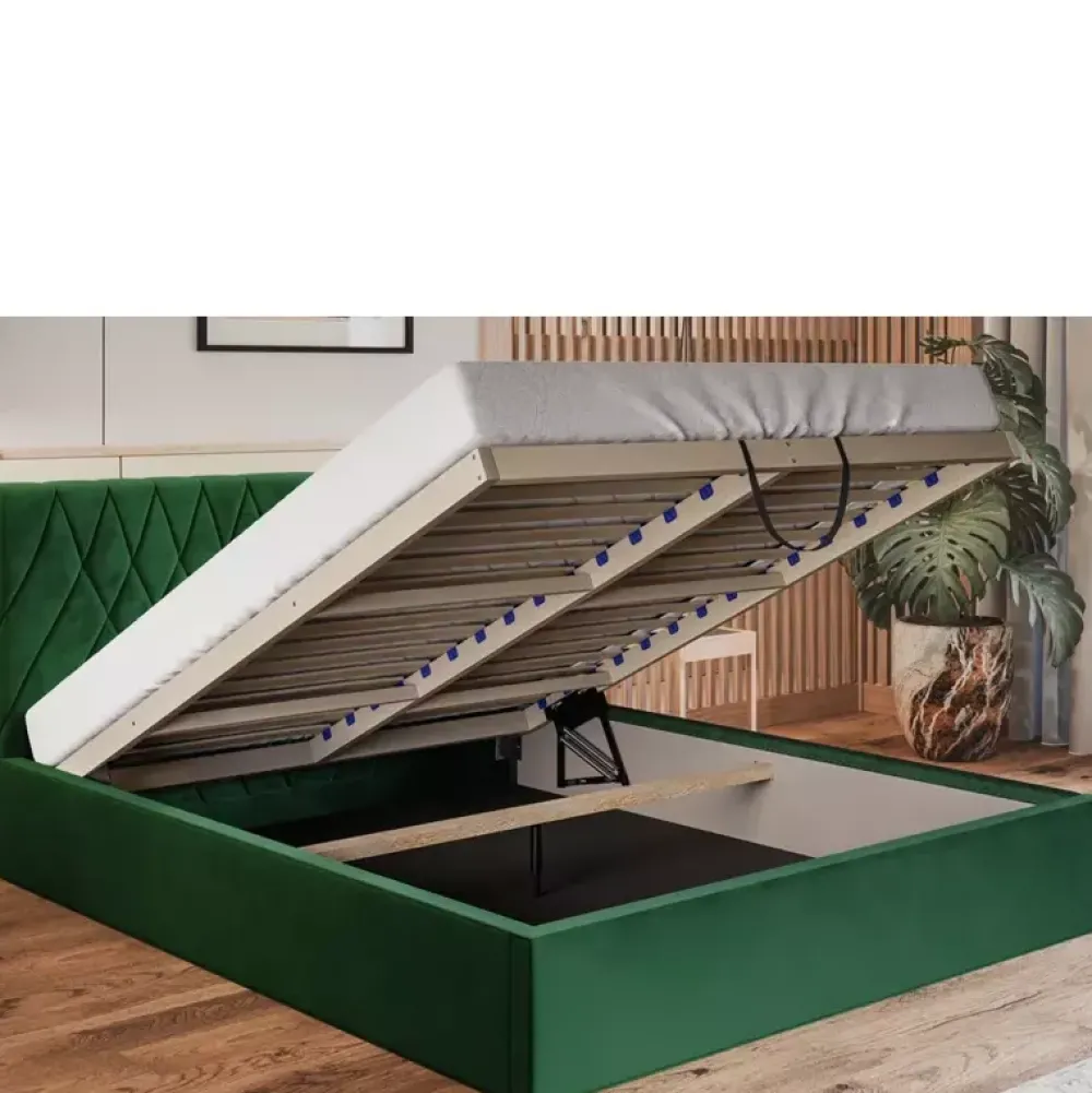 Łóżka Młodzieżowe|Łóżka Z Zagłówkiem>Riban Łóżko ze stelażem 140x200 cm SHELES