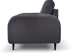 Fotele></noscript>LASKI Komfortowy szary fotel sztruksowy do salonu OBLAK