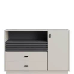 Zestawy Mebli Do Salonu|Komody>MEBLAR Komoda 120 cm do salonu z szufladami kaszmir AGRA
