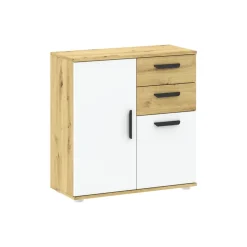 Zestawy Mebli Do Sypialni|Komody>INTER MEBLE Komoda 71 cm do sypialni z szufladami BOSCO dąb artisan