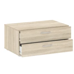 Komody>INTER MEBLE Komoda 74 cm do sypialni z szufladami BARENA dąb sonoma