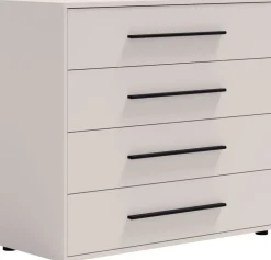 Zestawy Mebli Do Sypialni>GiB Meble Komoda 98 cm do sypialni z szufladami MAXIDO kaszmir