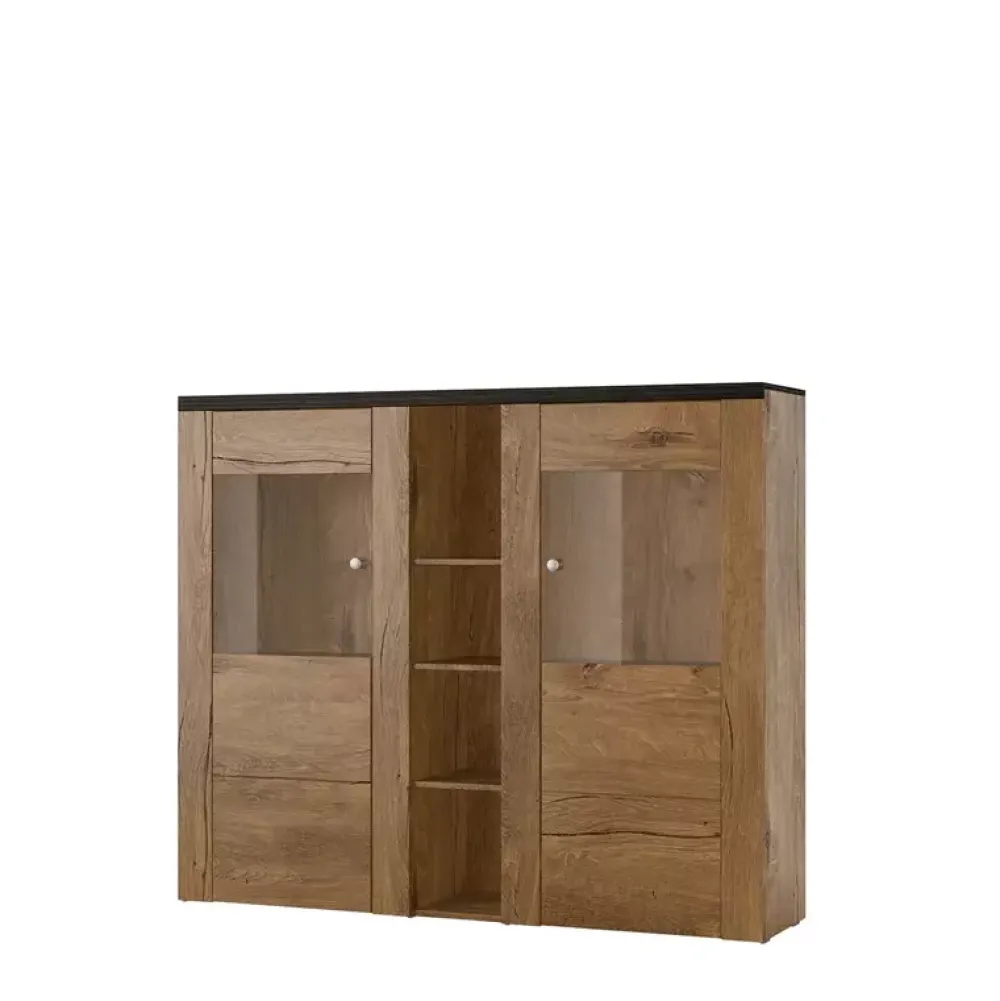 Zestawy Mebli Do Salonu|Komody>Helvetia Komoda barek LARONA dąb lefkas