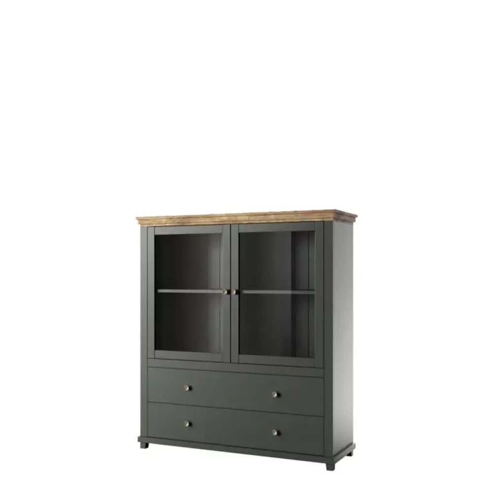 Komody>Helvetia Komoda barek ze szkłem IVORIA