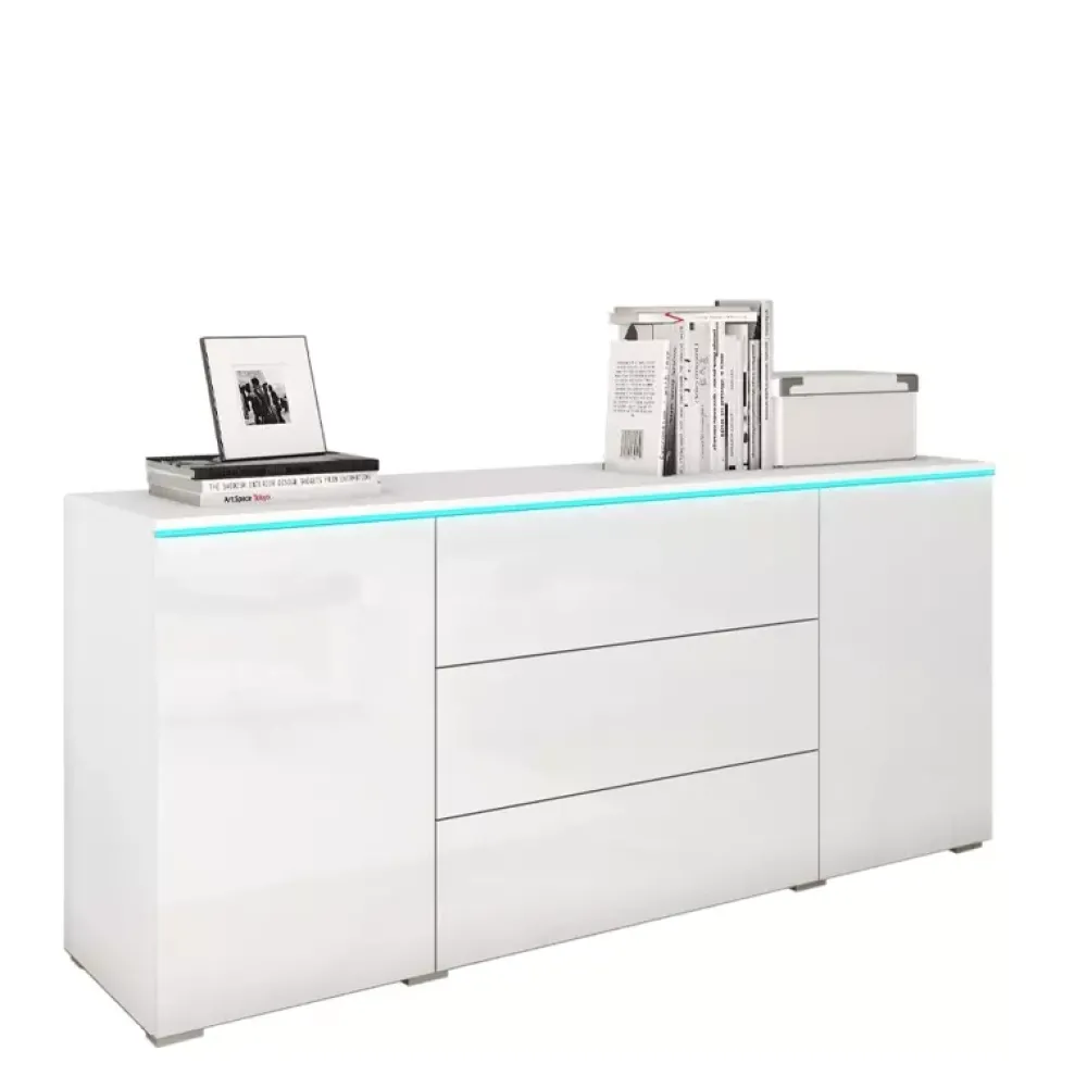 Komody>BRATEX Komoda biała VELLORE biały