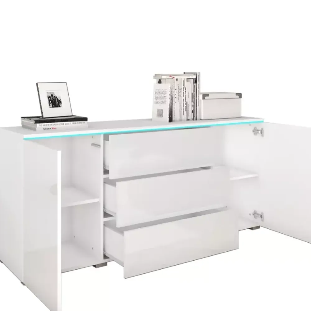 Komody>BRATEX Komoda biała VELLORE biały