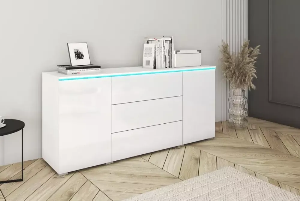 Komody>BRATEX Komoda biała VELLORE biały