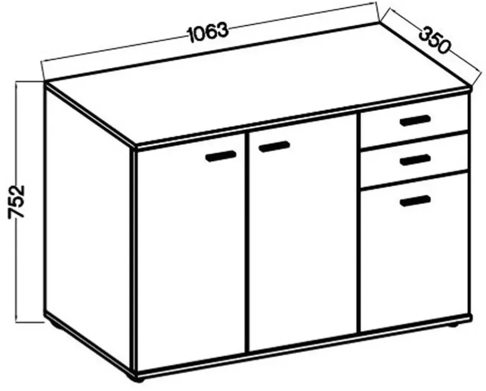 Komody>Lempert Komoda biała w stylu klasycznym MANAUS biały