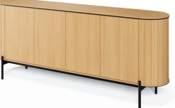 Zestawy Mebli Do Salonu|Komody>lenart. Komoda boho na nóżkach pod telewizor 200 cm ROTTO dąb vincenza