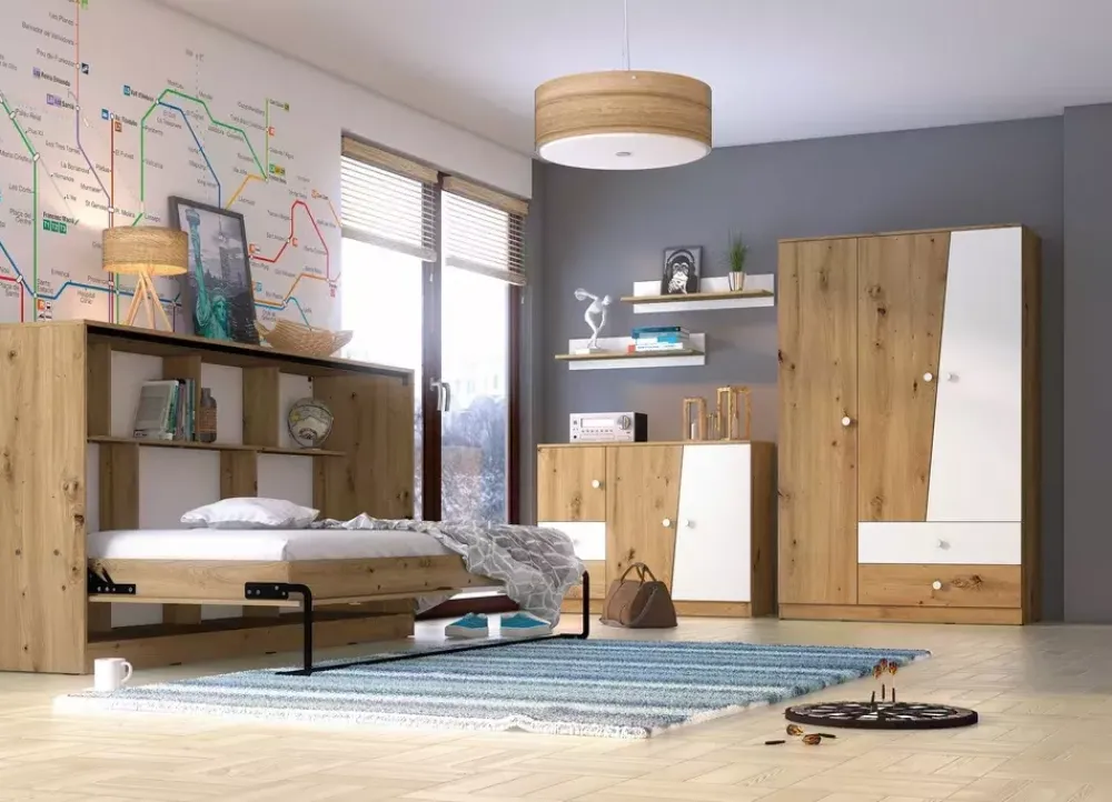 Komody|Zestawy Mebli Młodzieżowych>DOMEL Komoda 120cm z szufladami MONACO