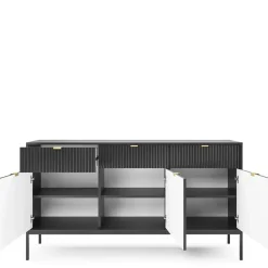 Zestawy Mebli Do Salonu|Komody>PIASKI Komoda czarna AVANTI czarny