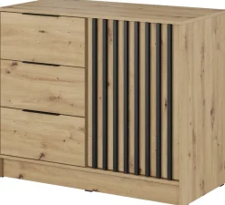Komody>PIASKI Komoda dąb artisan 105 cm KELLY