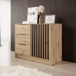 Komody>PIASKI Komoda dąb artisan 105 cm KELLY