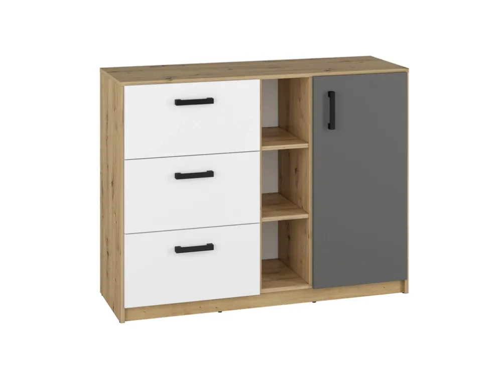 Zestawy Mebli Młodzieżowych|Komody>ML Meble Komoda do pokoju młodzieżowego z szufladami 120 cm FINI