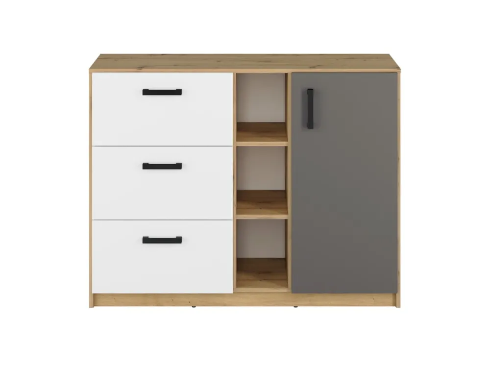 Zestawy Mebli Młodzieżowych|Komody>ML Meble Komoda do pokoju młodzieżowego z szufladami 120 cm FINI