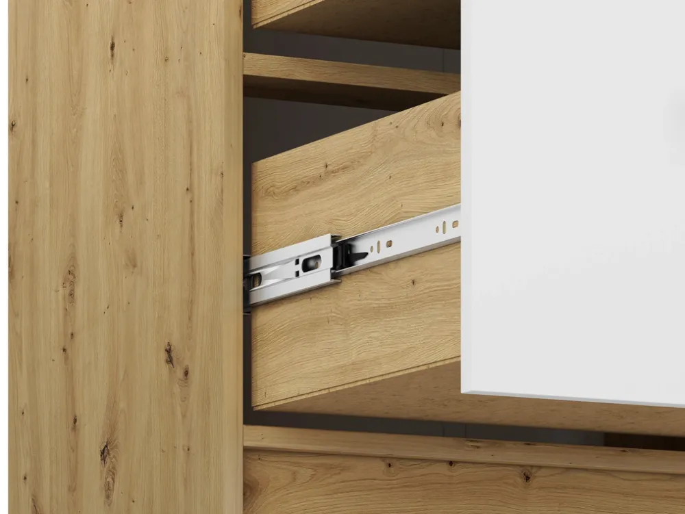 Zestawy Mebli Młodzieżowych|Komody>ML Meble Komoda do pokoju młodzieżowego z szufladami 120 cm FINI