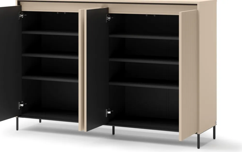 Garderoby|Komody>lenart. Komoda do przedpokoju garderoby beżowa z oświetleniem TREND