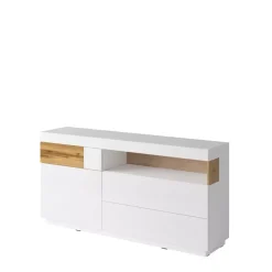 Zestawy Mebli Do Salonu|Komody>Helvetia Komoda do salonu 169 cm KOBE biały połysk