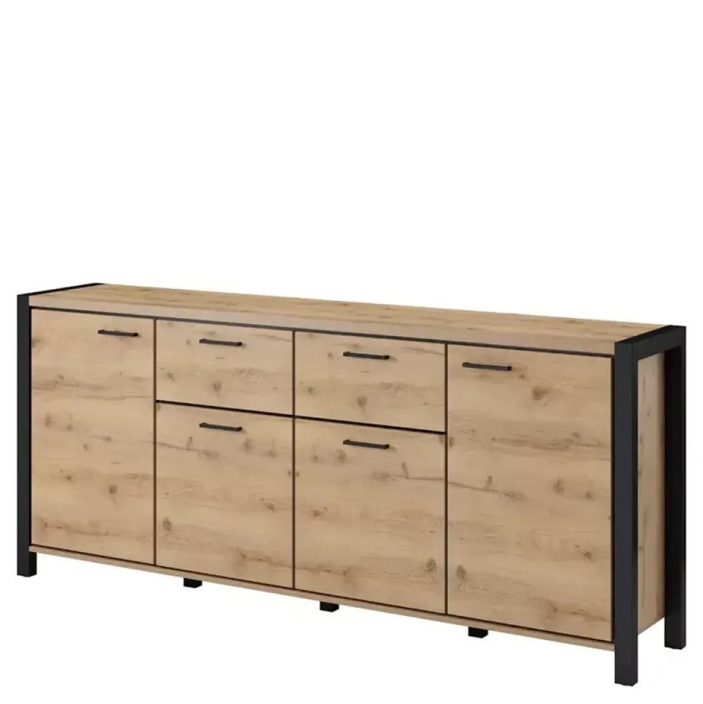 Zestawy Mebli Do Salonu|Komody>Helvetia Komoda do salonu drzwi szuflady ANGELINO