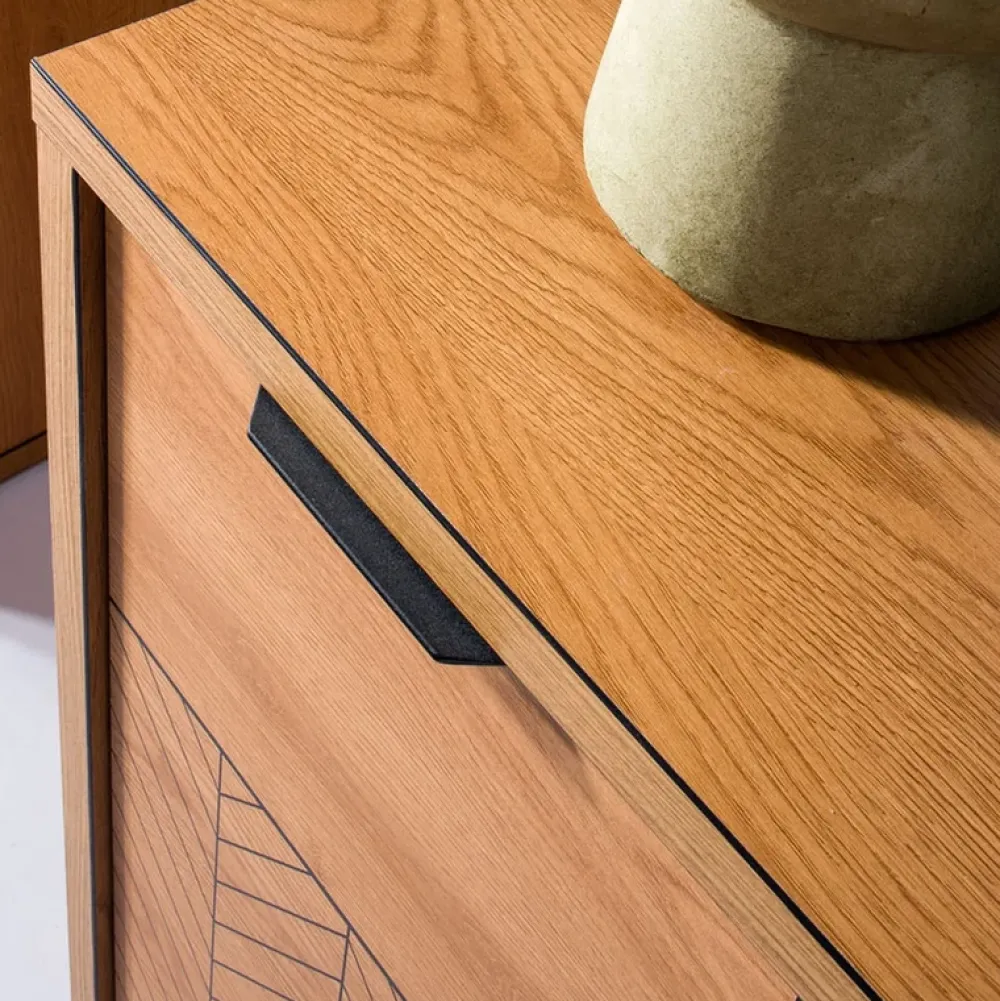 Komody>JARSTOL Komoda do salonu duża FONETTI dąb karmel