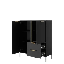 Komody></noscript>LASKI Komoda do salonu LECCE wysoka