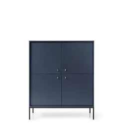 Komody>PIASKI Komoda do salonu MONTI granat granatowy