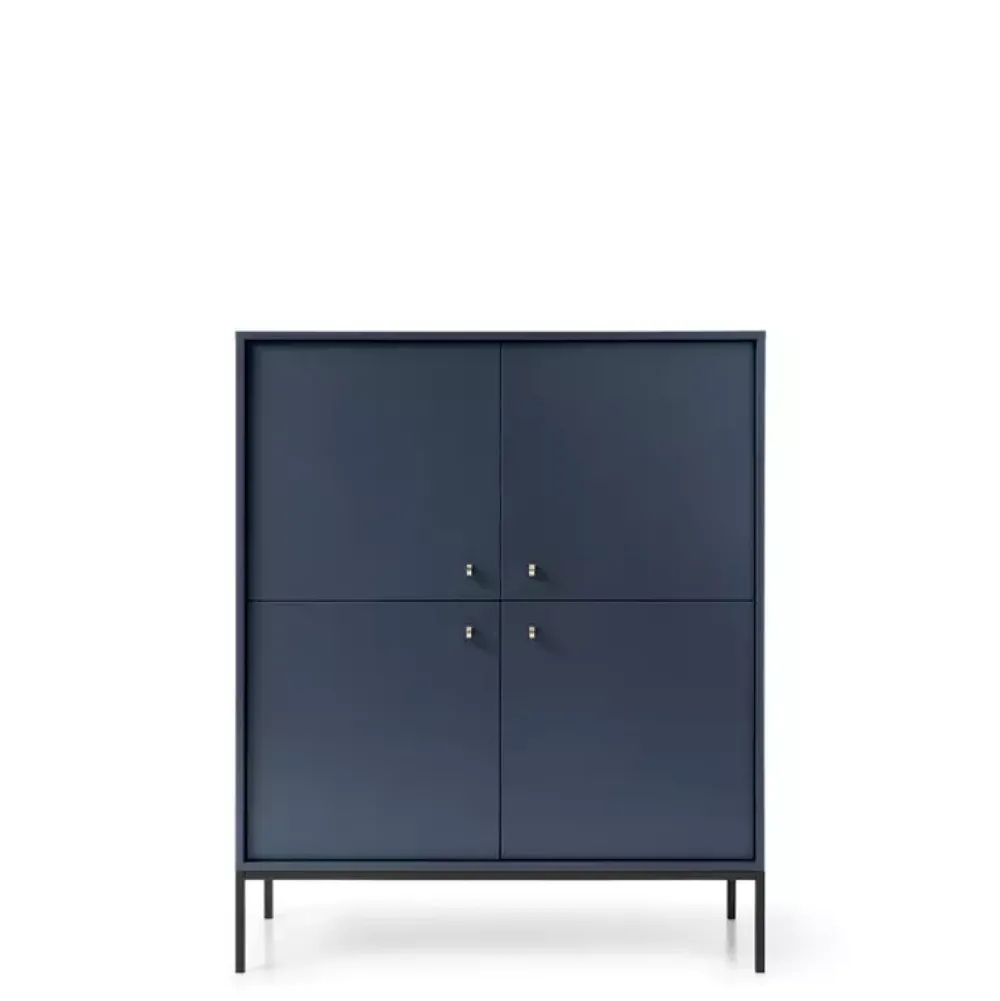 Komody>PIASKI Komoda do salonu MONTI granat granatowy