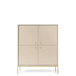 Komody>PIASKI Komoda do salonu nowoczesna MONTI złoty beż