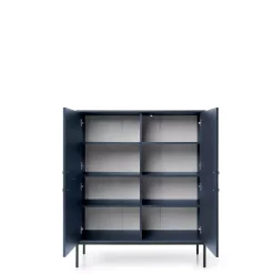 Komody>PIASKI Komoda do salonu nowoczesna MONTI granat złoty granatowy